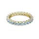 2 - Joyce 3.40 mm Aquamarine Eternity Band 