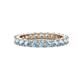 1 - Joyce 3.40 mm Aquamarine Eternity Band 
