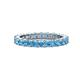 1 - Joyce 3.40 mm Blue Topaz Eternity Band 