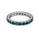 2 - Joyce 3.40 mm London Blue Topaz Eternity Band 
