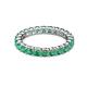 2 - Joyce 3.40 mm Emerald Eternity Band 