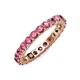 3 - Joyce 3.40 mm Pink Tourmaline Eternity Band 