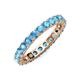 3 - Joyce 3.40 mm Blue Topaz Eternity Band 