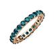 3 - Joyce 3.40 mm London Blue Topaz Eternity Band 