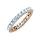 3 - Joyce 3.40 mm Aquamarine Eternity Band 