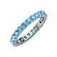 3 - Joyce 3.40 mm Blue Topaz Eternity Band 