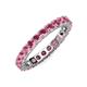 3 - Joyce 3.40 mm Rhodolite Garnet Eternity Band 