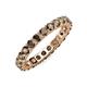 3 - Joyce 3.40 mm Smoky Quartz Eternity Band 