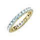 3 - Joyce 3.40 mm Aquamarine Eternity Band 