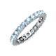 3 - Joyce 3.40 mm Aquamarine Eternity Band 