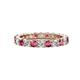 1 - Joyce 3.40 mm Pink Tourmaline and Diamond Eternity Band 