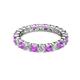 3 - Joyce 3.40 mm Amethyst and Diamond Eternity Band 