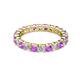 3 - Joyce 3.40 mm Amethyst and Diamond Eternity Band 