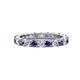 1 - Joyce 3.40 mm Iolite and Diamond Eternity Band 