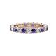 1 - Joyce 3.40 mm Iolite and Diamond Eternity Band 