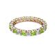 3 - Joyce 3.40 mm Peridot and Diamond Eternity Band 