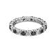 3 - Joyce 3.40 mm Black and White Diamond Eternity Band 
