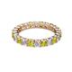 3 - Joyce 3.40 mm Yellow and White Diamond Eternity Band 