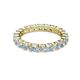 3 - Joyce 3.40 mm Aquamarine and Diamond Eternity Band 