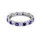 3 - Joyce 3.40 mm Blue Sapphire and Diamond Eternity Band 
