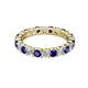 3 - Joyce 3.40 mm Blue Sapphire and Diamond Eternity Band 