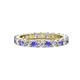 1 - Joyce 3.40 mm Tanzanite and Diamond Eternity Band 