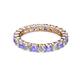 3 - Joyce 3.40 mm Tanzanite and Diamond Eternity Band 