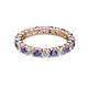 3 - Joyce 3.40 mm Iolite and Diamond Eternity Band 