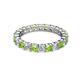 3 - Joyce 3.40 mm Peridot and Diamond Eternity Band 