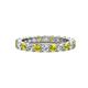 1 - Joyce 3.40 mm Yellow and White Diamond Eternity Band 