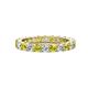 1 - Joyce 3.40 mm Yellow and White Diamond Eternity Band 