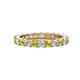 1 - Joyce 3.40 mm Yellow and White Diamond Eternity Band 