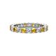 1 - Joyce 3.40 mm Citrine and Diamond Eternity Band 