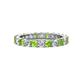 1 - Joyce 3.40 mm Peridot and Diamond Eternity Band 