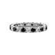 1 - Joyce 3.40 mm Black and White Diamond Eternity Band 