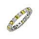 4 - Joyce 3.40 mm Yellow and White Diamond Eternity Band 