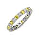 4 - Joyce 3.40 mm Yellow Sapphire and Diamond Eternity Band 