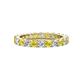 1 - Joyce 3.40 mm Yellow Sapphire and Diamond Eternity Band 