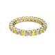 3 - Joyce 3.40 mm Yellow Sapphire and Diamond Eternity Band 