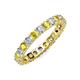 4 - Joyce 3.40 mm Yellow Sapphire and Diamond Eternity Band 