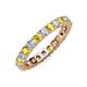 4 - Joyce 3.40 mm Yellow Sapphire and Diamond Eternity Band 