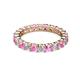 3 - Joyce 3.40 mm Pink Sapphire and Diamond Eternity Band 
