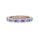 1 - Joyce 3.40 mm Tanzanite and Diamond Eternity Band 