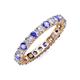 4 - Joyce 3.40 mm Tanzanite and Diamond Eternity Band 