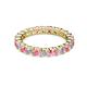 3 - Joyce 3.40 mm Pink Tourmaline and Diamond Eternity Band 