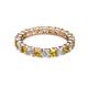 3 - Joyce 3.40 mm Citrine and Diamond Eternity Band 
