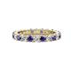 1 - Joyce 3.40 mm Iolite and Diamond Eternity Band 