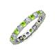 4 - Joyce 3.40 mm Peridot and Diamond Eternity Band 