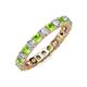 4 - Joyce 3.40 mm Peridot and Diamond Eternity Band 