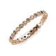 4 - Arria 2.00 mm Smoky Quartz and Lab Grown Diamond Eternity Band 